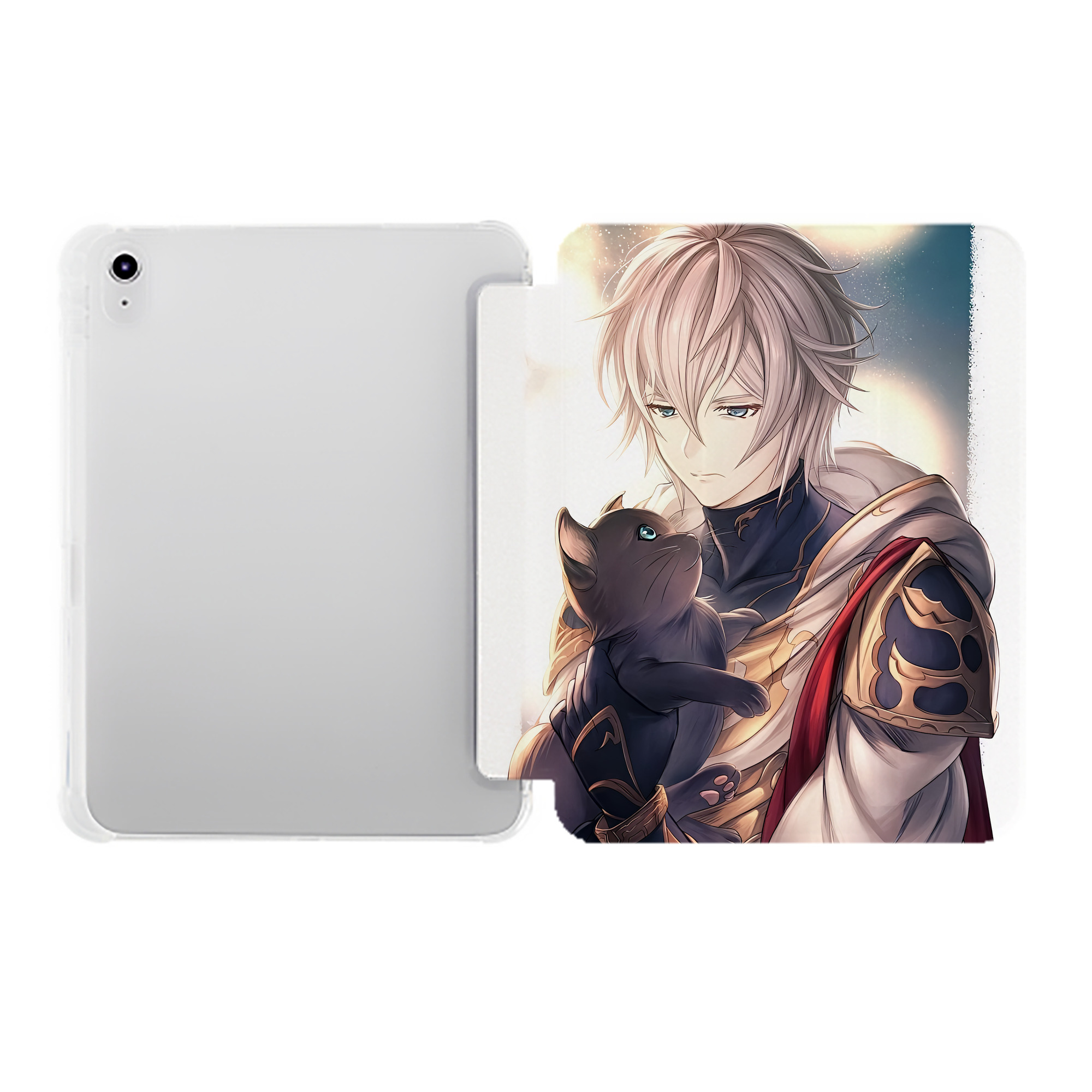 （画像用） 刀剣乱舞 Touken Ranbu IPad ケース ペン収納付き 三つ折りスタンド PUレザー×シリコン 対応機種9.5/10.5/10.9インチ
